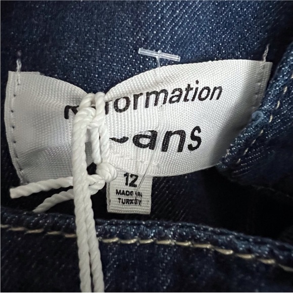 Reformation Tagliatelle Denim Midi Dress Ellis Wash Western Preppy Coastal 12 - Picture 5 of 10